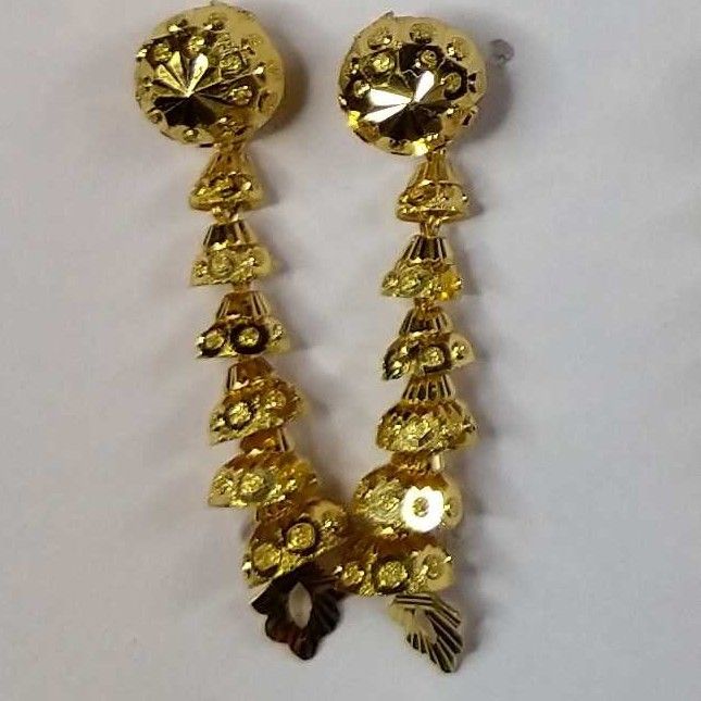 916 Gold Fancy Slowfast Earrings Akm-er-098