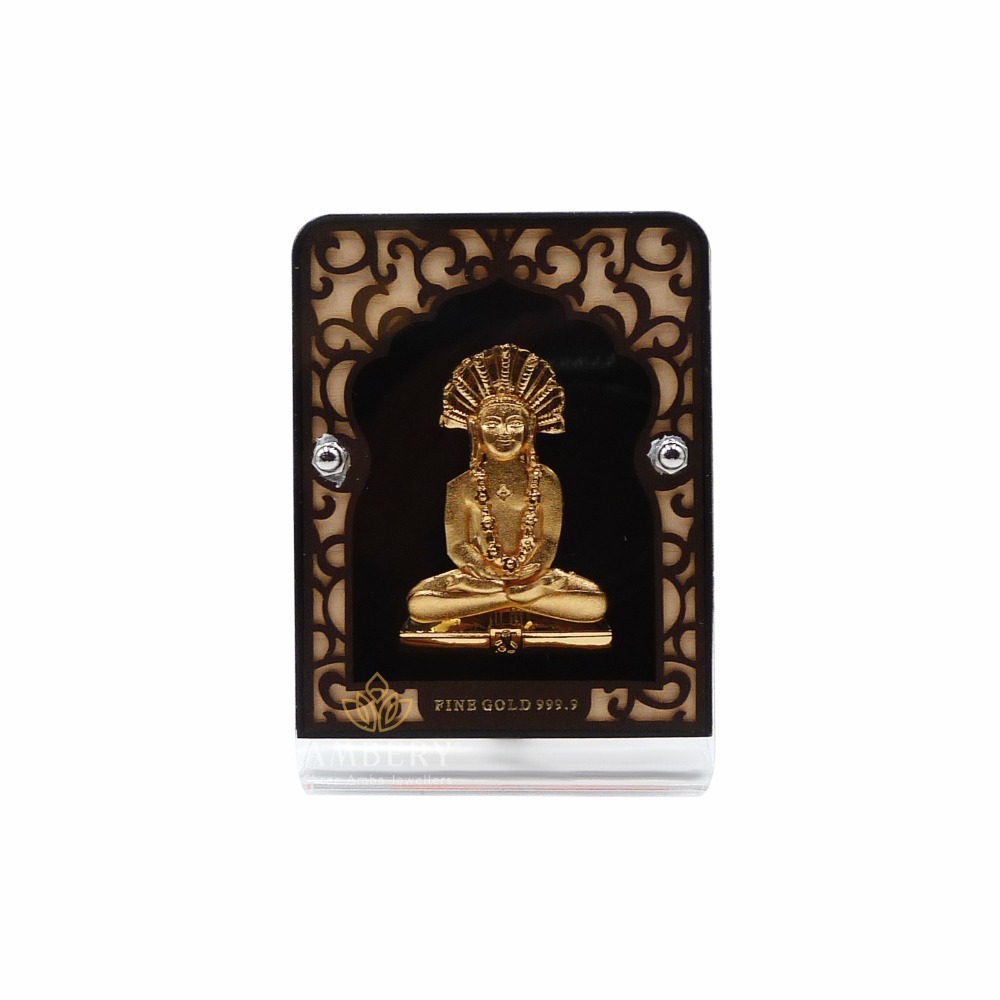 Parshvanatha 24k gold foil frame