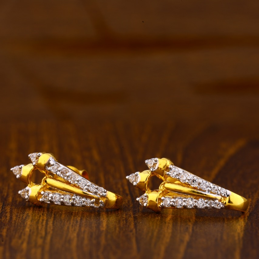 22CT Gold Gorgeous Ladies Tops Earrings LTE73