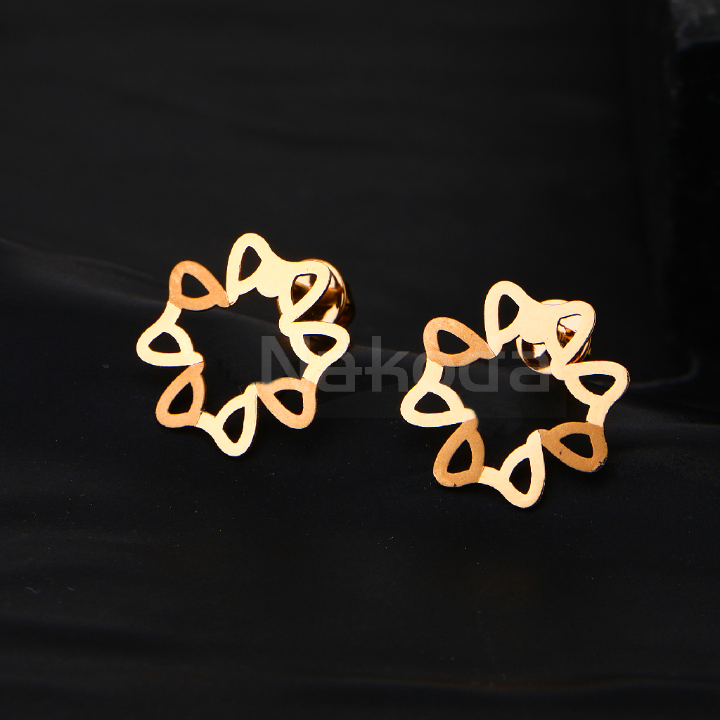 18KT Rose Gold Delicate Ladies Earring RE232