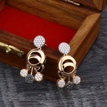 750 Rose Gold Ladies Fancy Necklace Set RN342