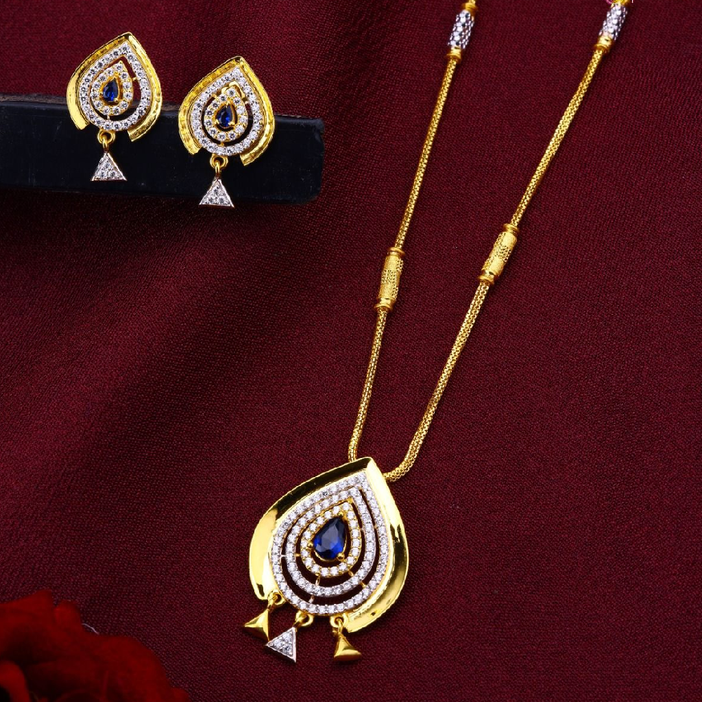 Buy quality Gold New Design Ladies Pendant Set in Ahmedabad