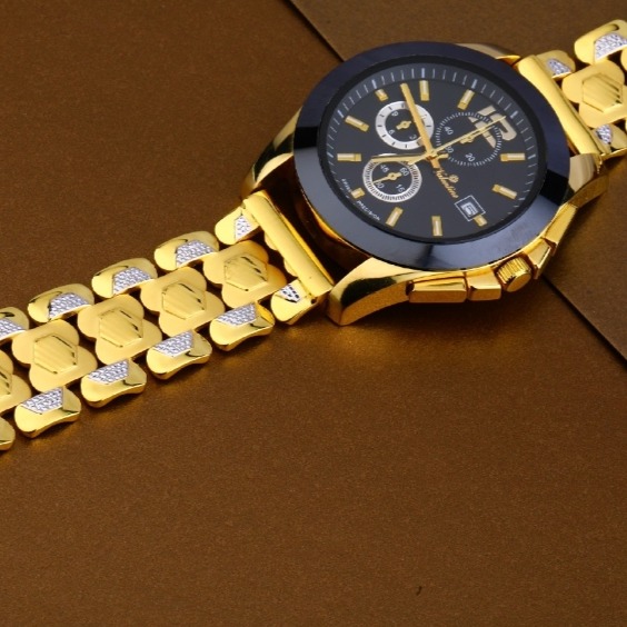 22 carat gold hallmark stylish mens watch rh-ga488