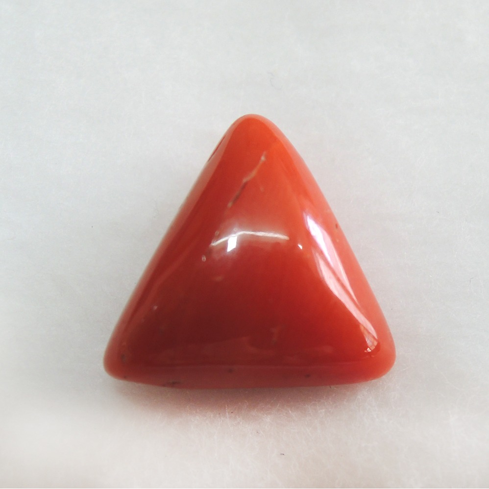 11.25ct triangle natural red-coral (mungaa) KBG-C37