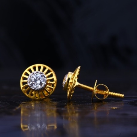 22 carat gold antique ladies earrings RH-LE735