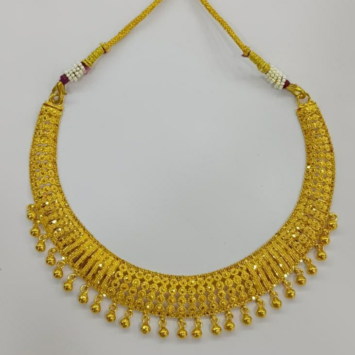916 Gold Ladies Fancy Necklace Set