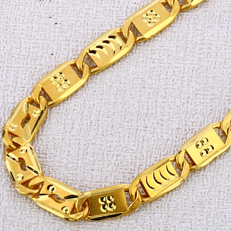 22KT Gold mens Hallmark Classic choco chain MCH583