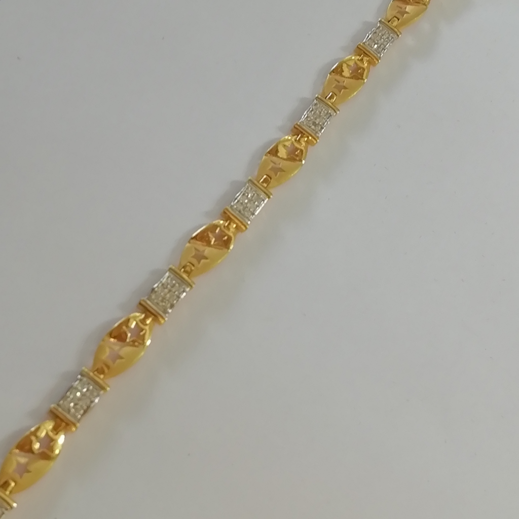 916 gold casting Rodium loose ladies bracelet