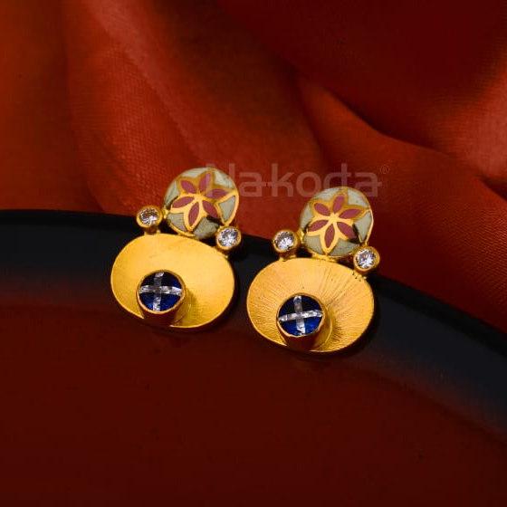 916 Gold CZ Delicate Ladies Antique Earring LAE20