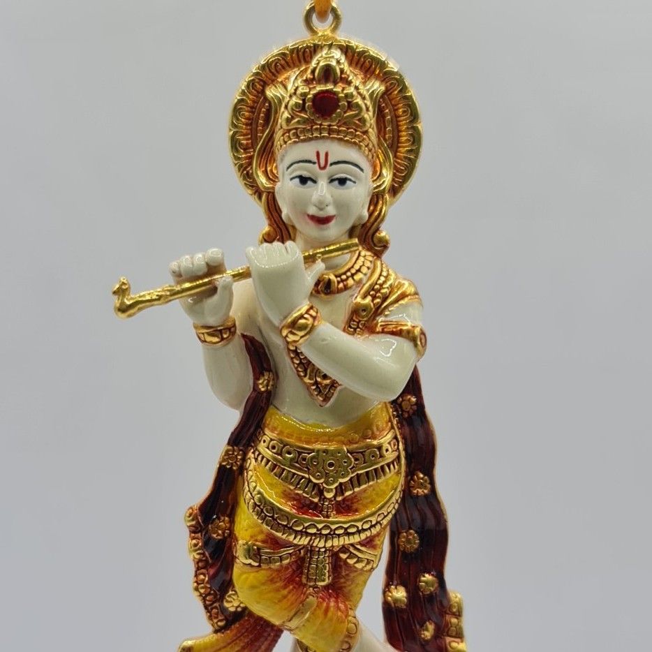 916 Hallmark Gold Latest Krishna Ji Pendant