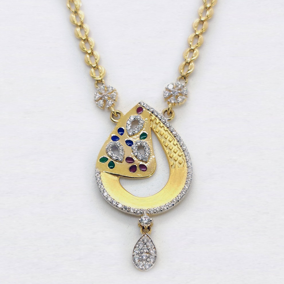 916 Gold Delicate Necklace Set SK-N010