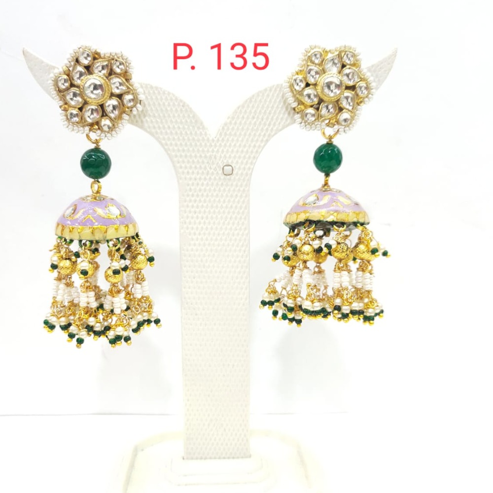 moti hanging earrings