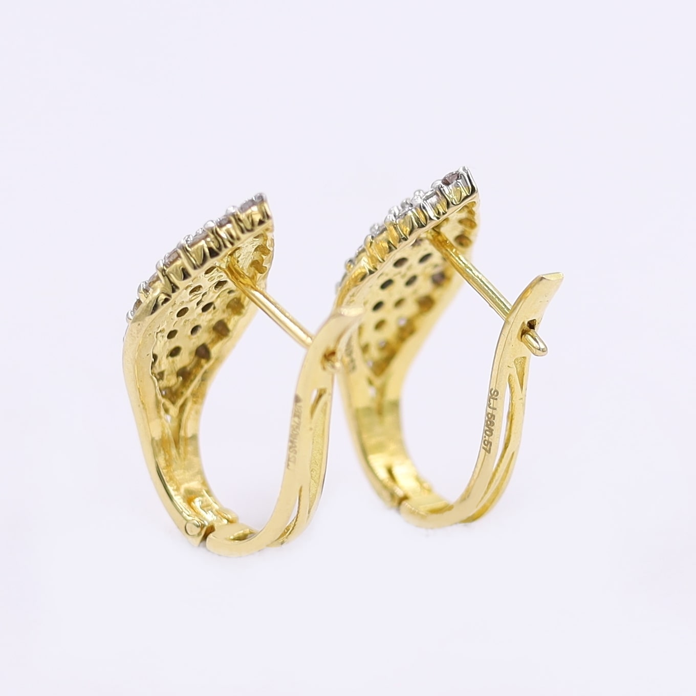 Dazzling Eternity Diamond Bali (hoop) Earrings