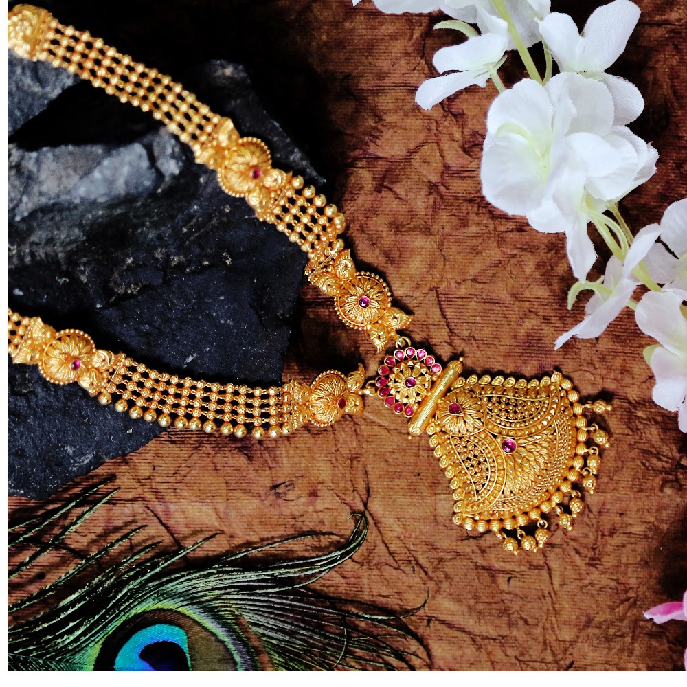 Ethnic temple jewellery necklace