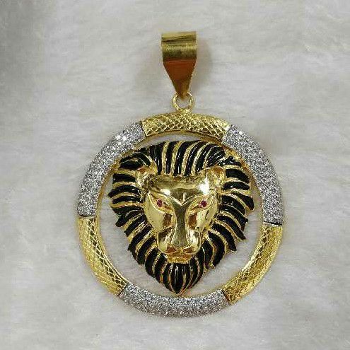 916 Gold Hallmarked Lions Pendant