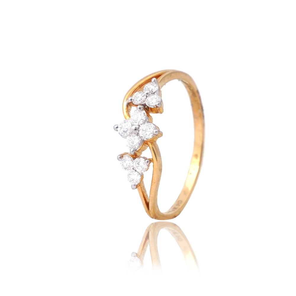 22KT Gold Fancy Diamond Ring