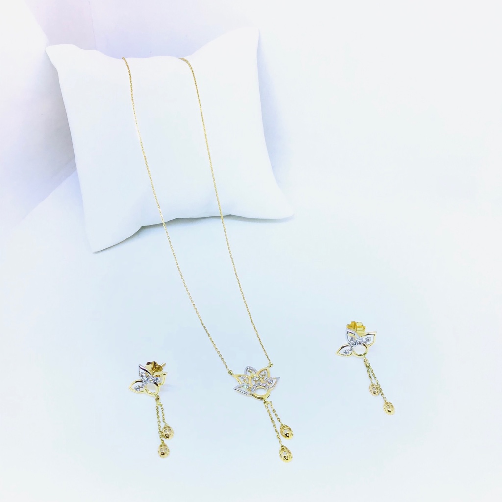 REAL DIAMOND FANCY NECKLACE SET