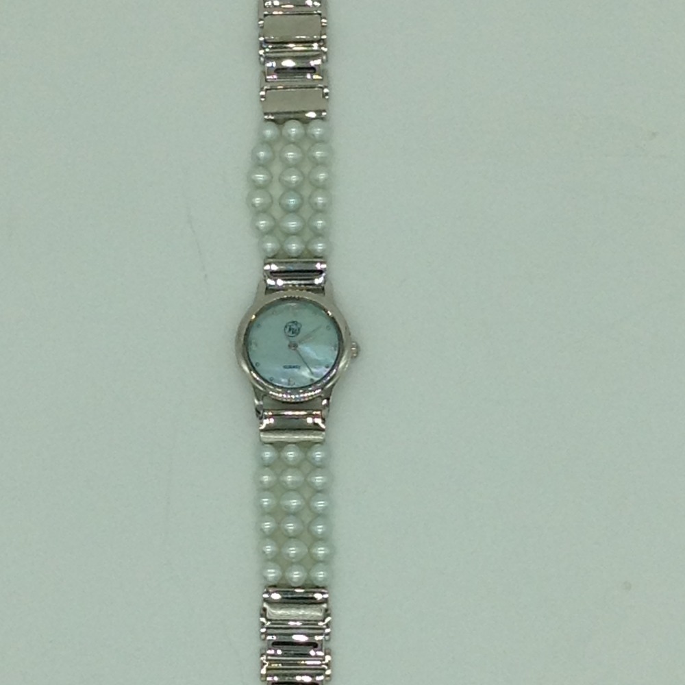 Freshwater Green Round Pearls 3 Layers Watch JBG0223