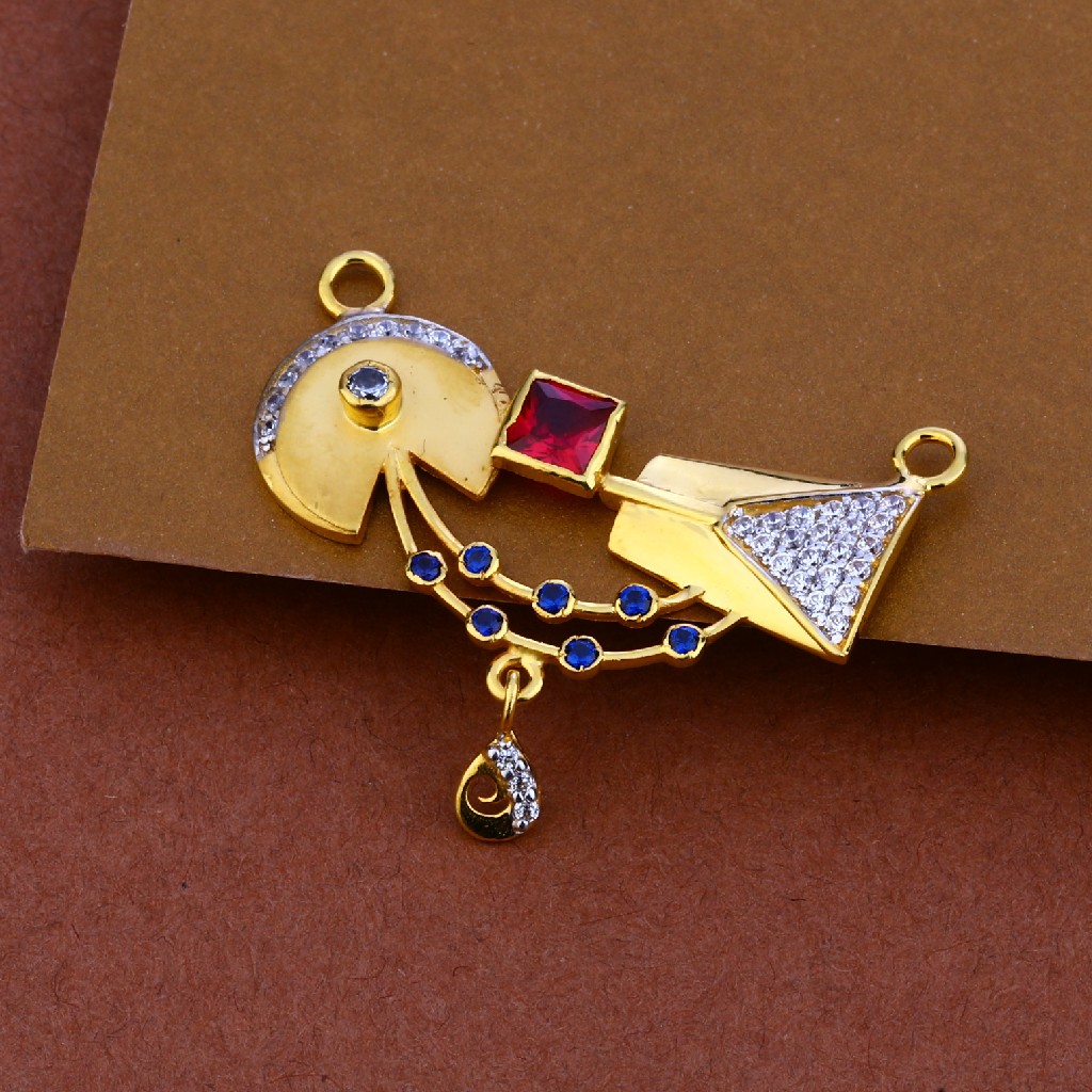 916 Gold Cz Classic Pendant ML92