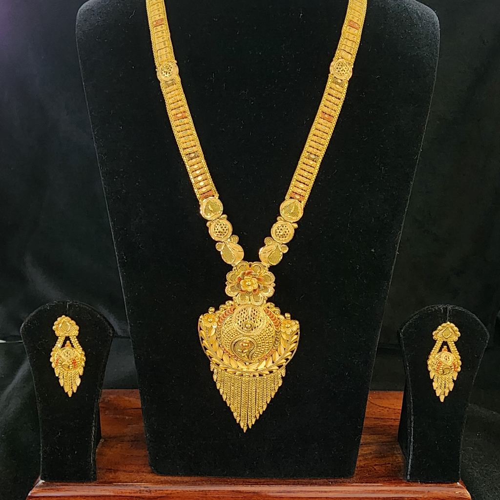 916 Gold Fancy Unique Kalkatti Long Set