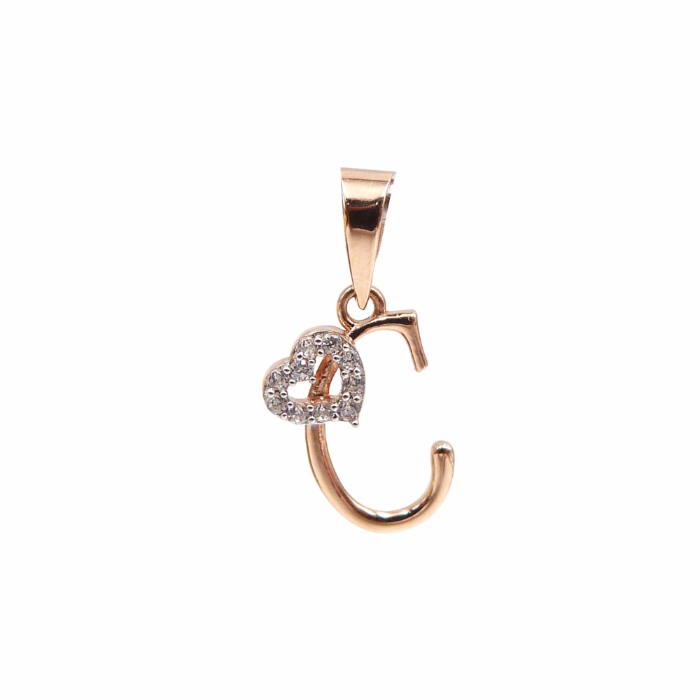 Diamond - C - Necklace | 9ct Gold - Gear Jewellers