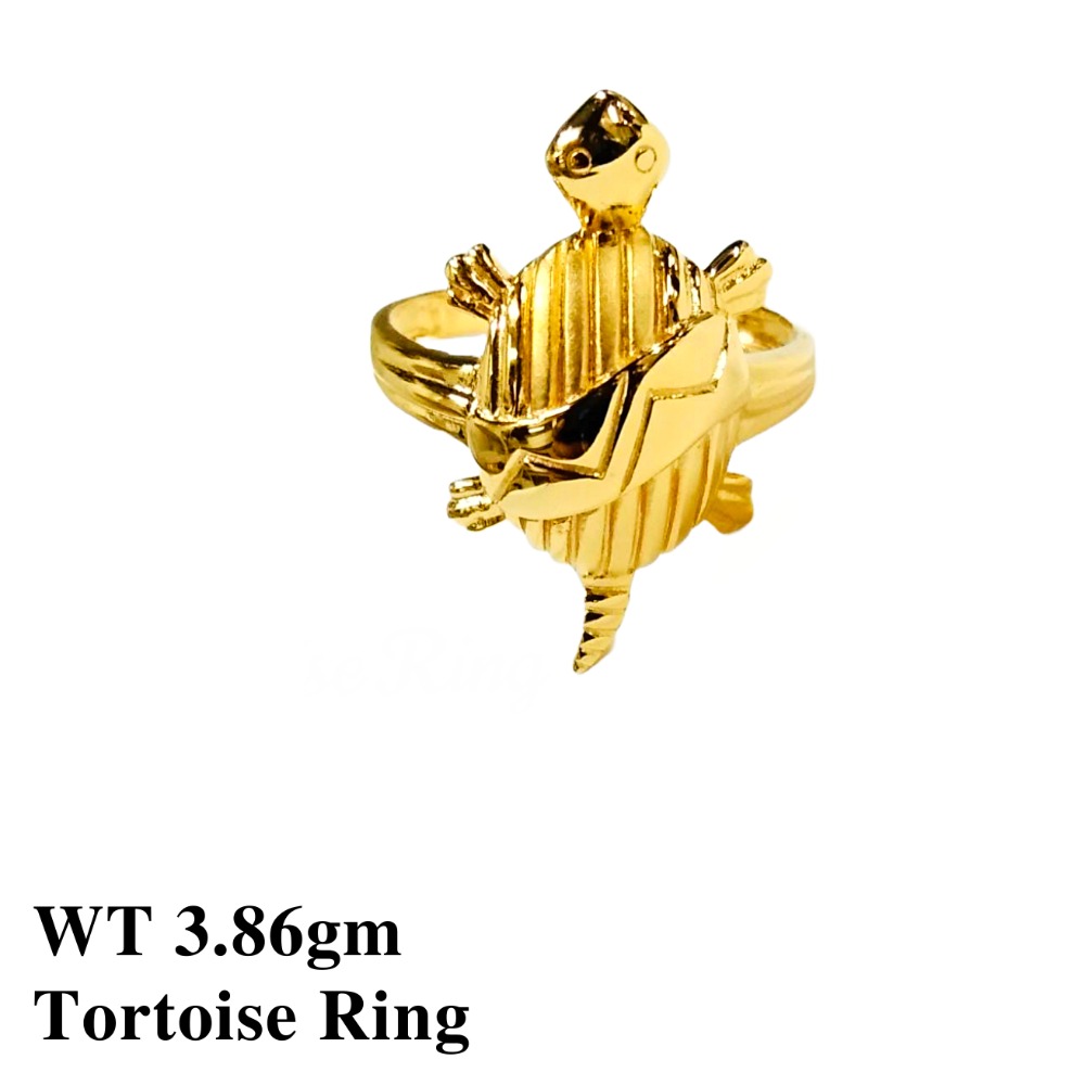 22K Tortoise Ring Plain