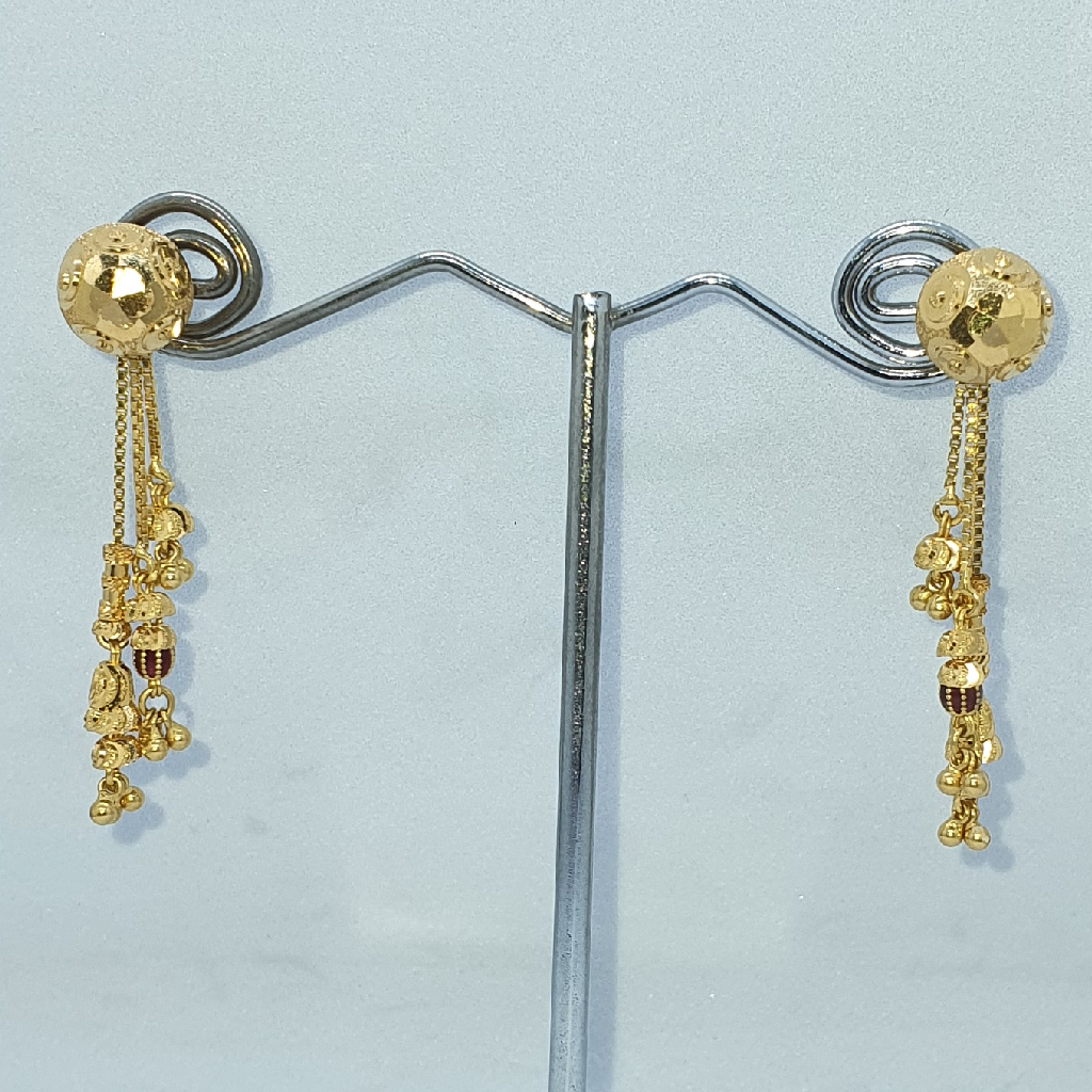 Gold hot sale latkan earrings