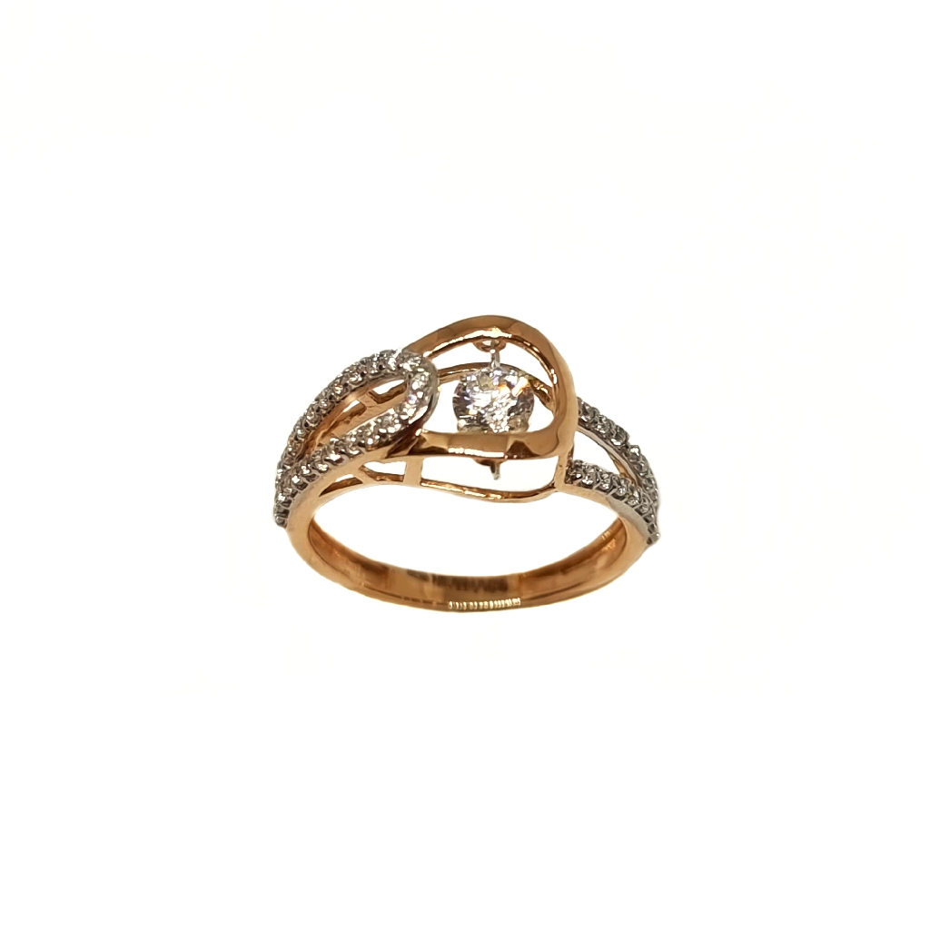 18K Rose Gold Modern Ladies Ring MGA - LRG1214