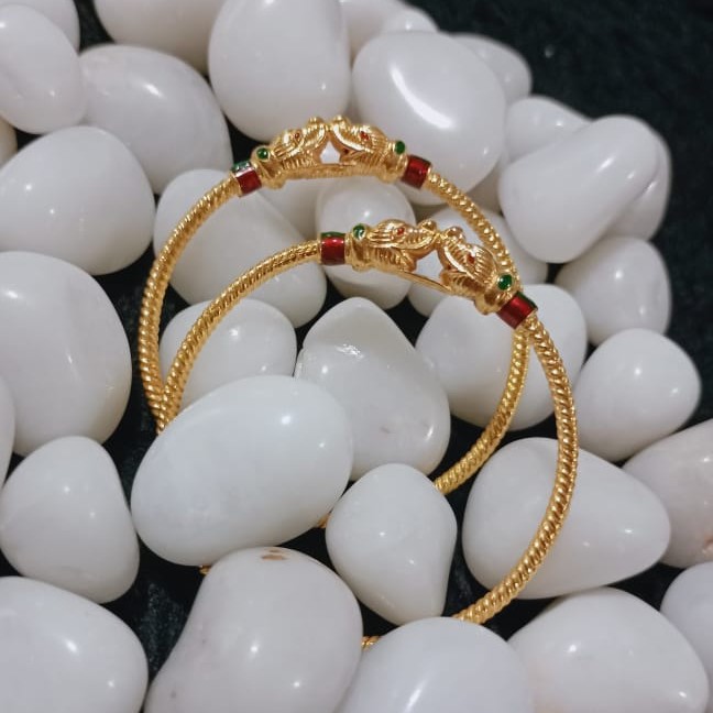 916 Gold Elephant Design Variya Kadli