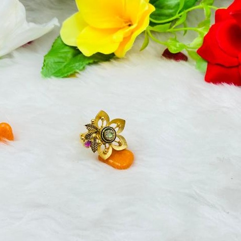 916 gold antique floral design ring