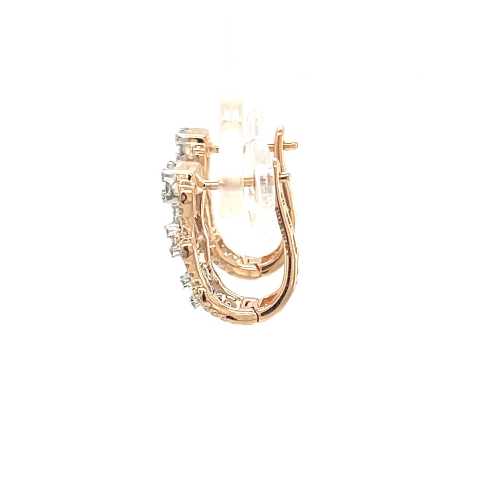 Baguette Diamond Hoop Earrings A Modern and Glamorous Twist