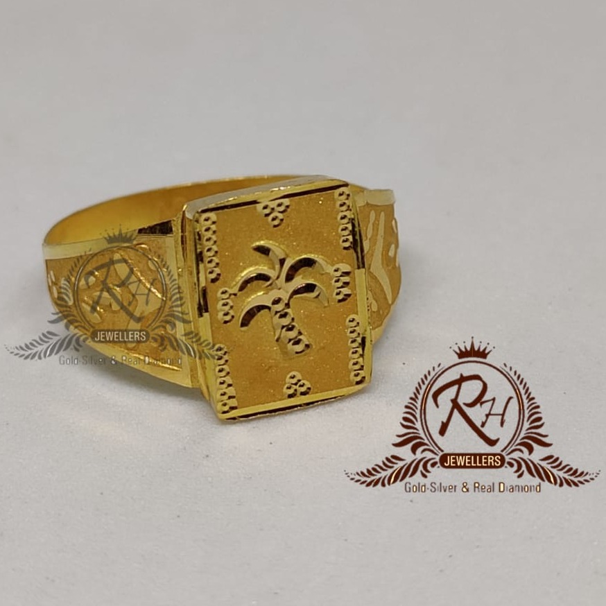 22 carat gold fancy gents rings RH-GR903