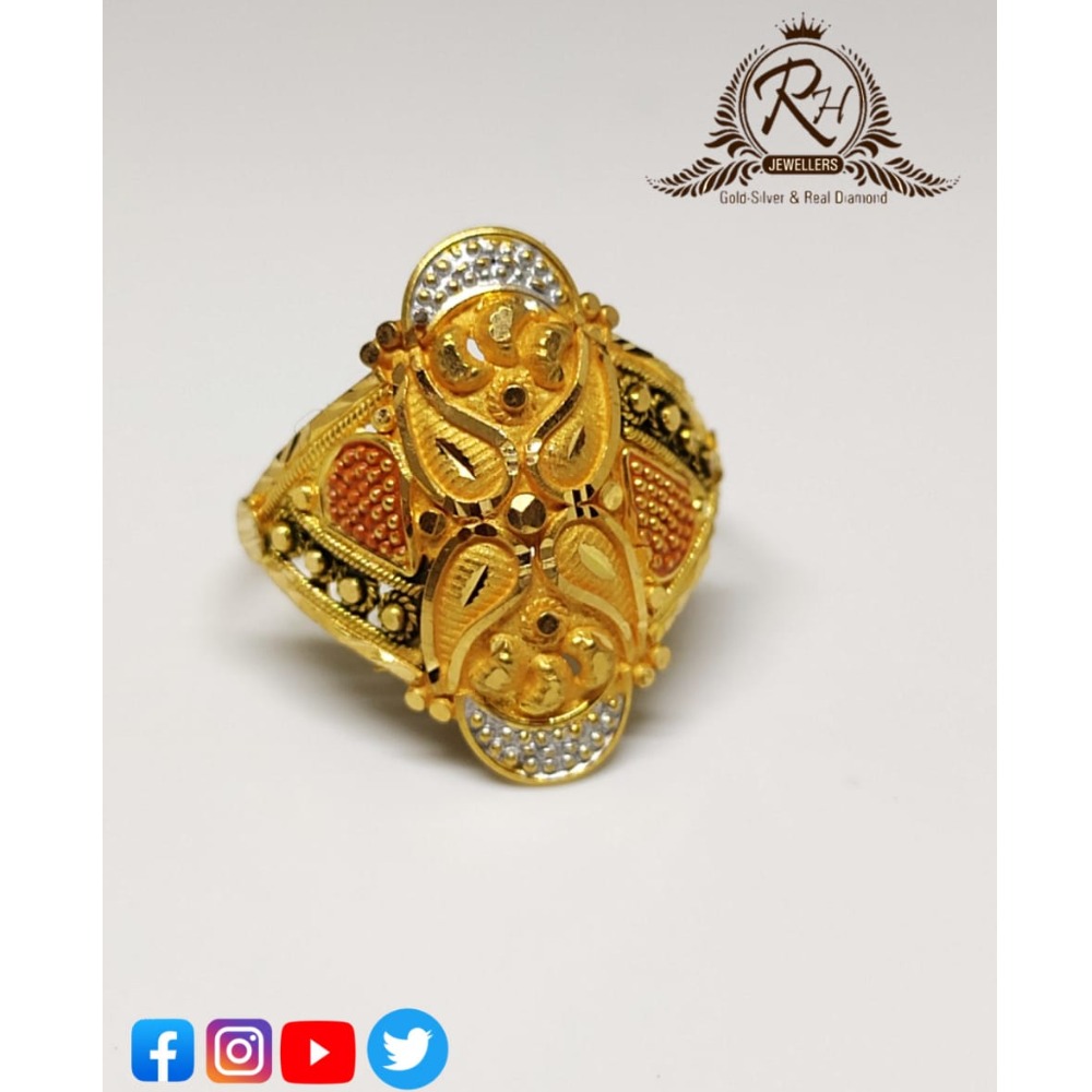 Buy quality 916 Plain Gold Fancy Ladies Ring in Ahmedabad