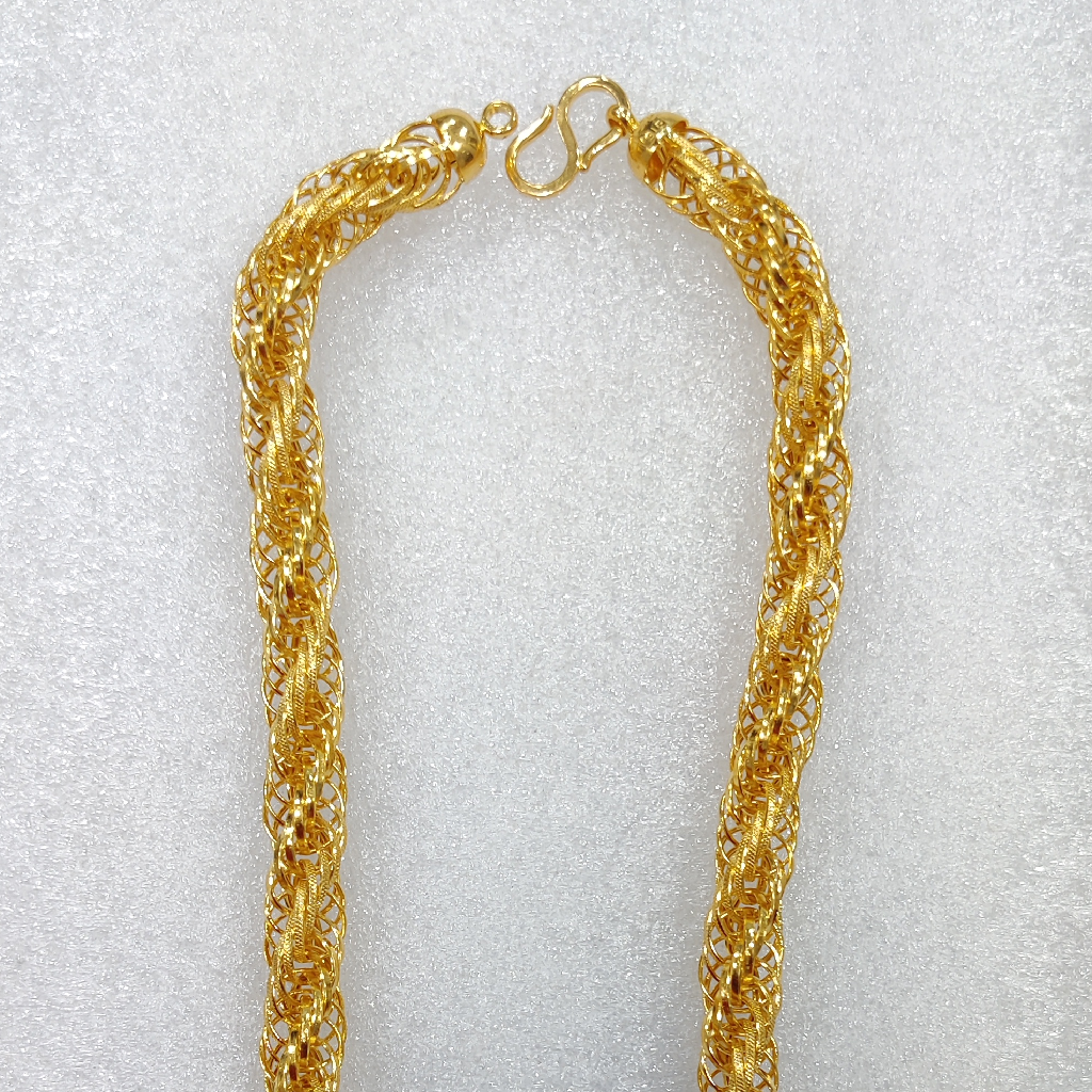 916 Gold Fancy Gent's Kadam Chain