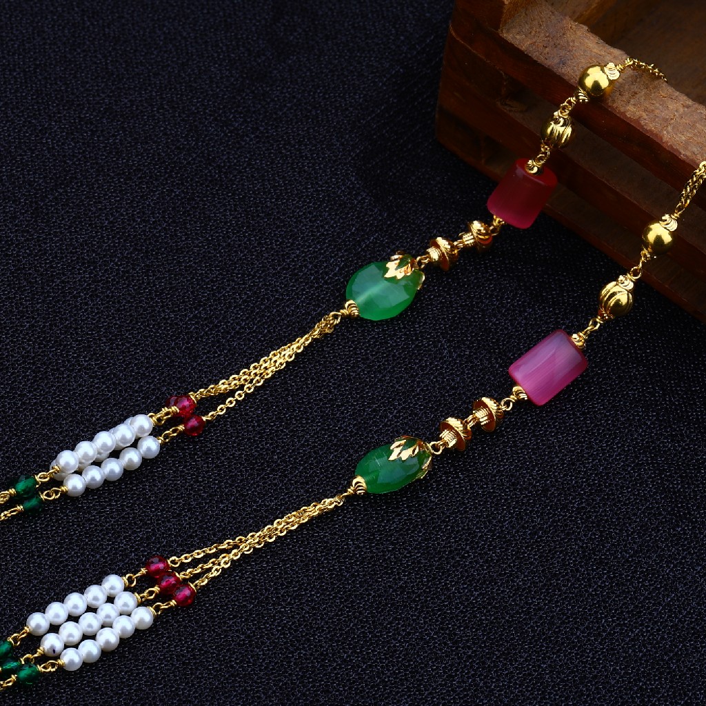 Ladies 916 Designer Colourfull Stone ChainMala-AC133