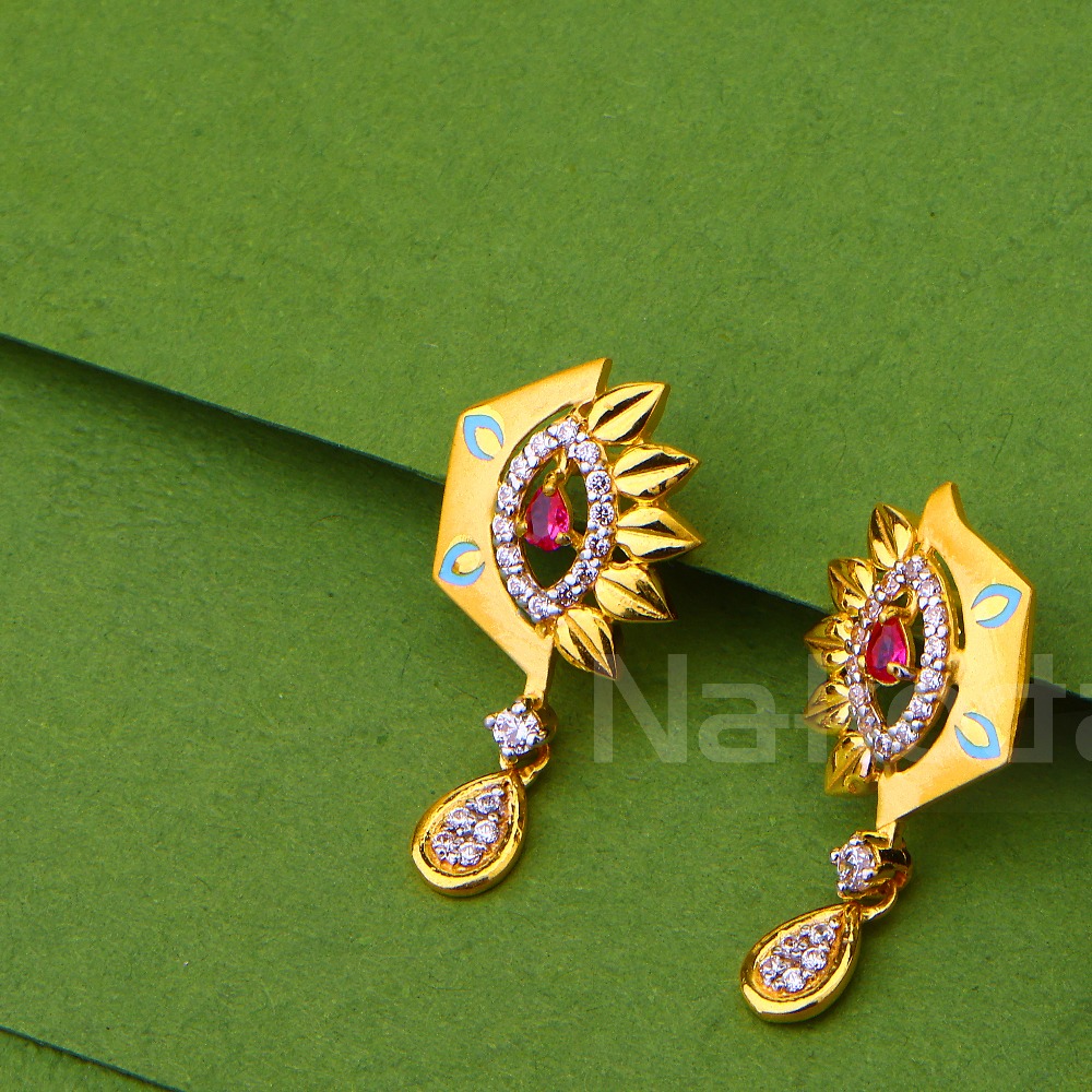 916 Gold Designer  Ladies Fancy Pendant Set FPS482