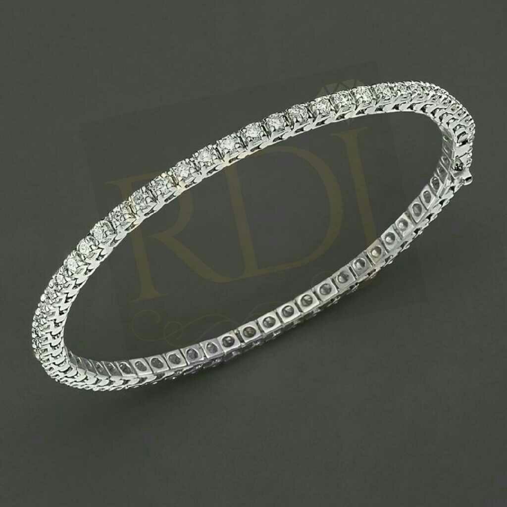18KT Stylish Round Diamond Bangle