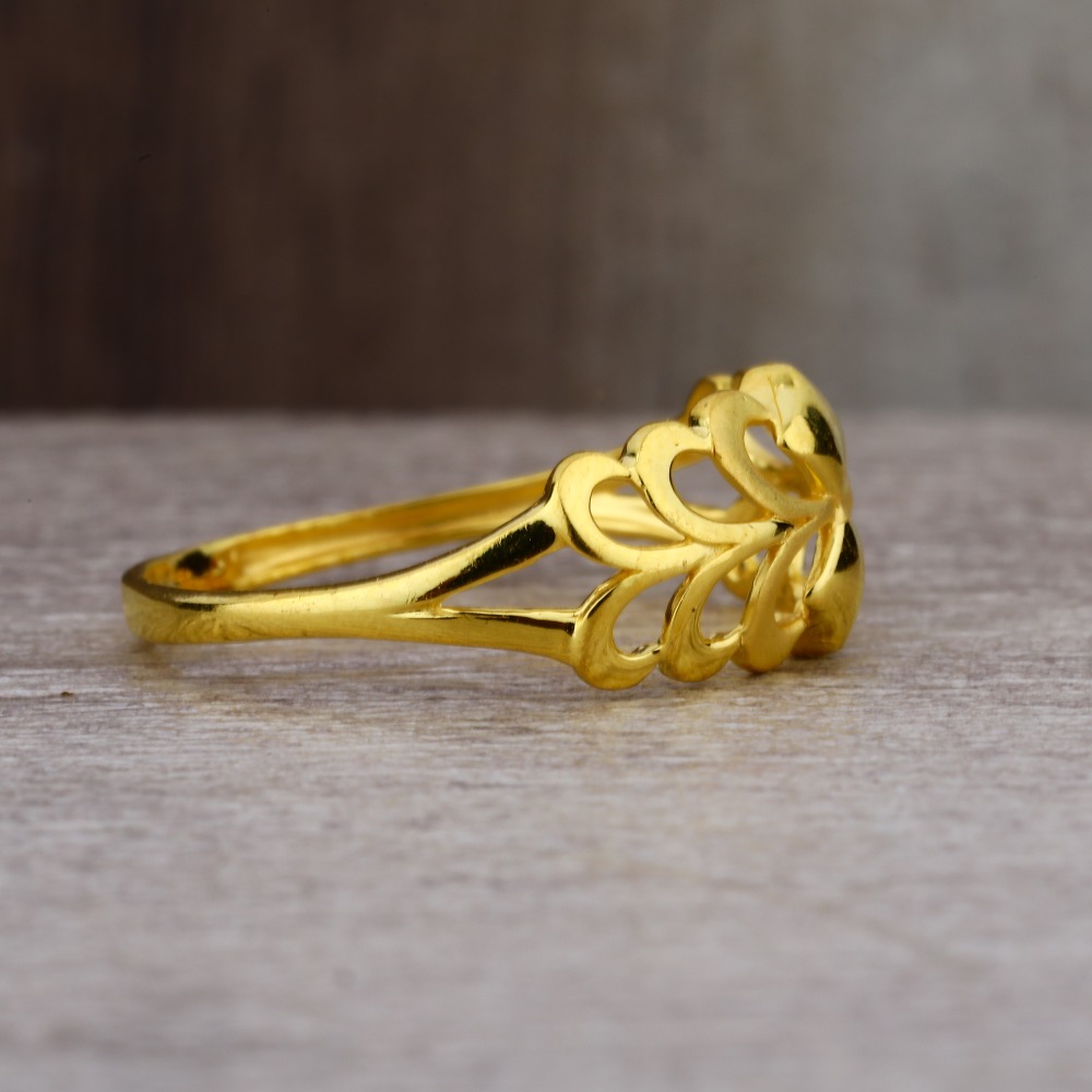 Ladies 916 Gold Unique ring -LPR58