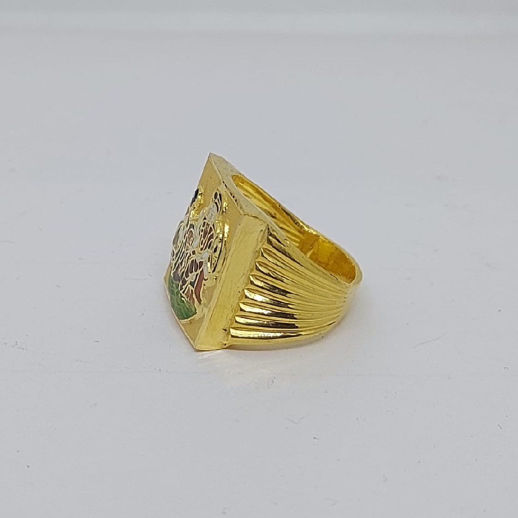 Buy quality 18K Gold Papa Shape Ring in Ahmedabad