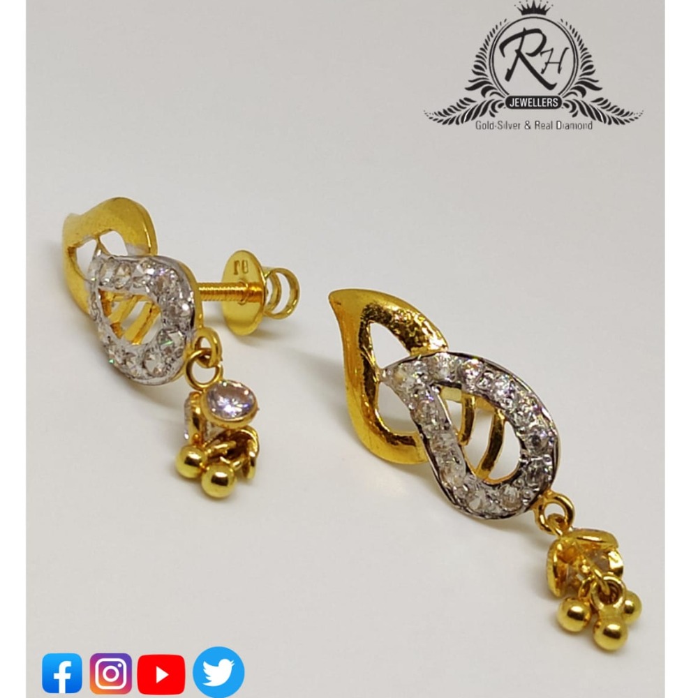 22 carat gold antique earrings RH-ER261