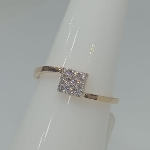 916 Gold CZ Delicate Ring JH-R04