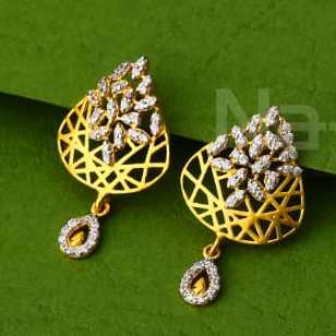 22KT Gold CZ Ladies Classic Pendant Set FPS429