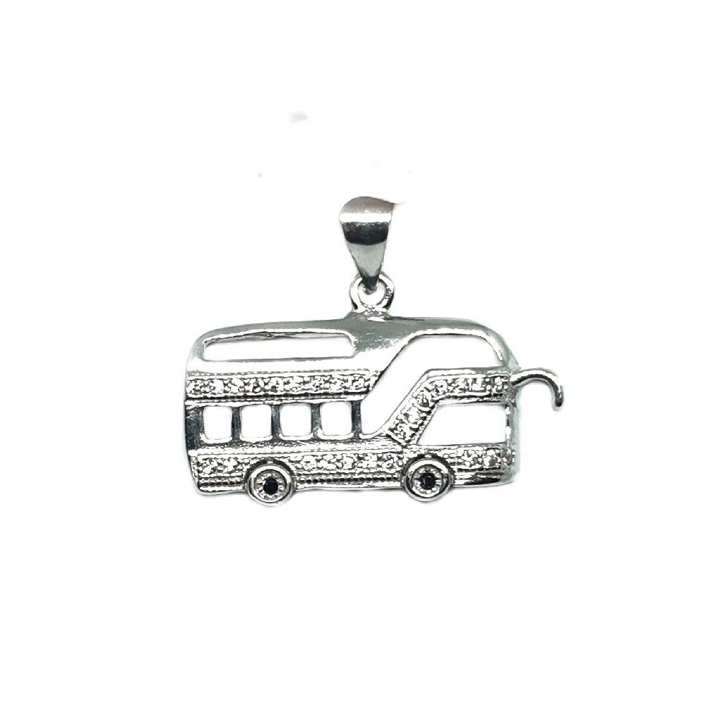 925 Sterling Silver Bus Pendant MGA - PDS0065