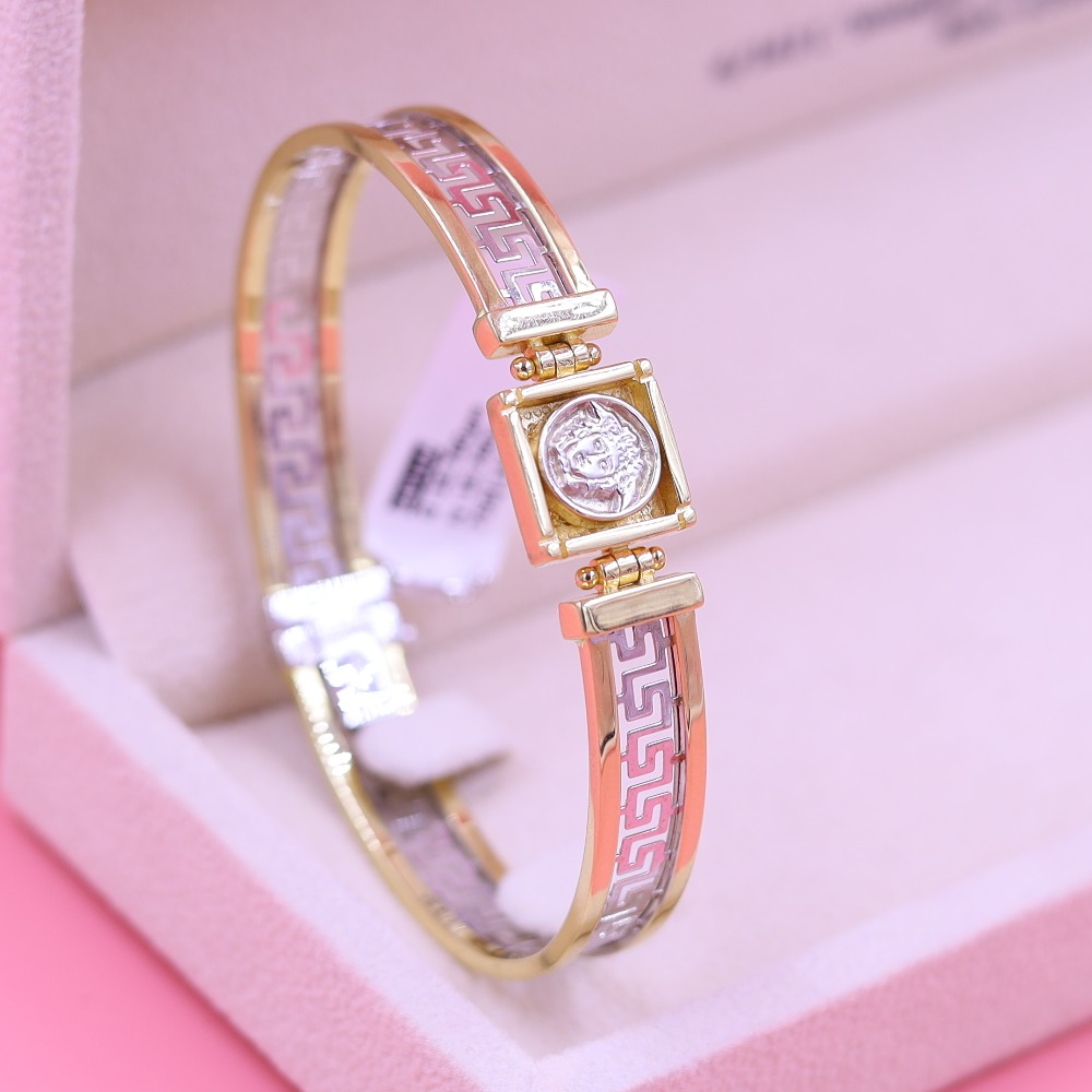 Versace-inspired 18kt gold bracelet