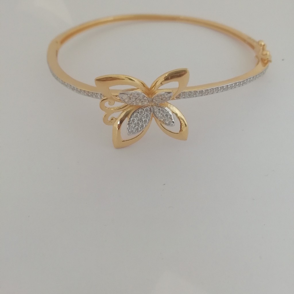916 gold fancy butterfly design ladies kada