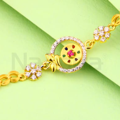 916 Gold CZ Ladies Gorgeous Bracelet LB544