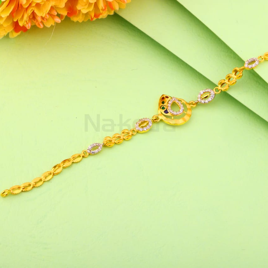 916 Gold Hallmark Ladies Gorgeous Bracelet LB528