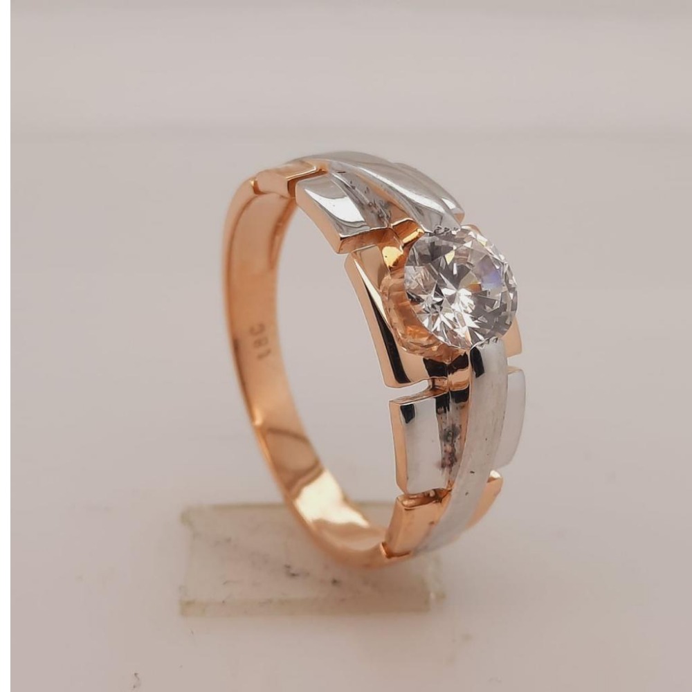 18KT Rose Gold Light Weight Design Ring 