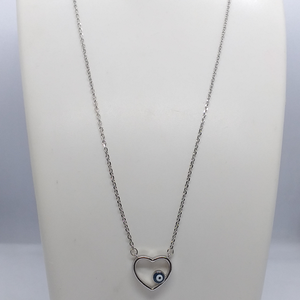 Silver 925 Fancy Chain Heart Shape Pendant