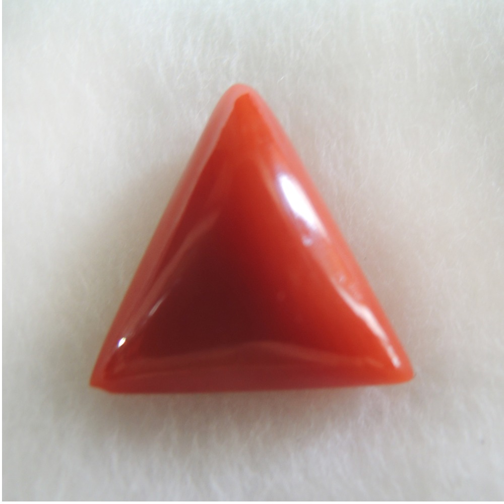 4.64ct triangle natural red-coral (mungaa) KBG-C35